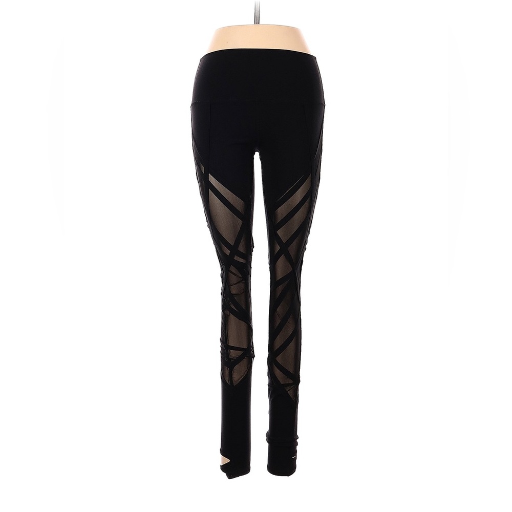 Alo black mesh leggings, small